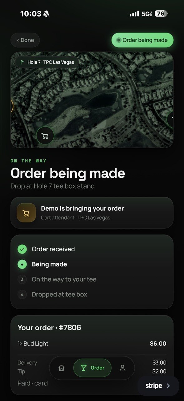 Live order tracking